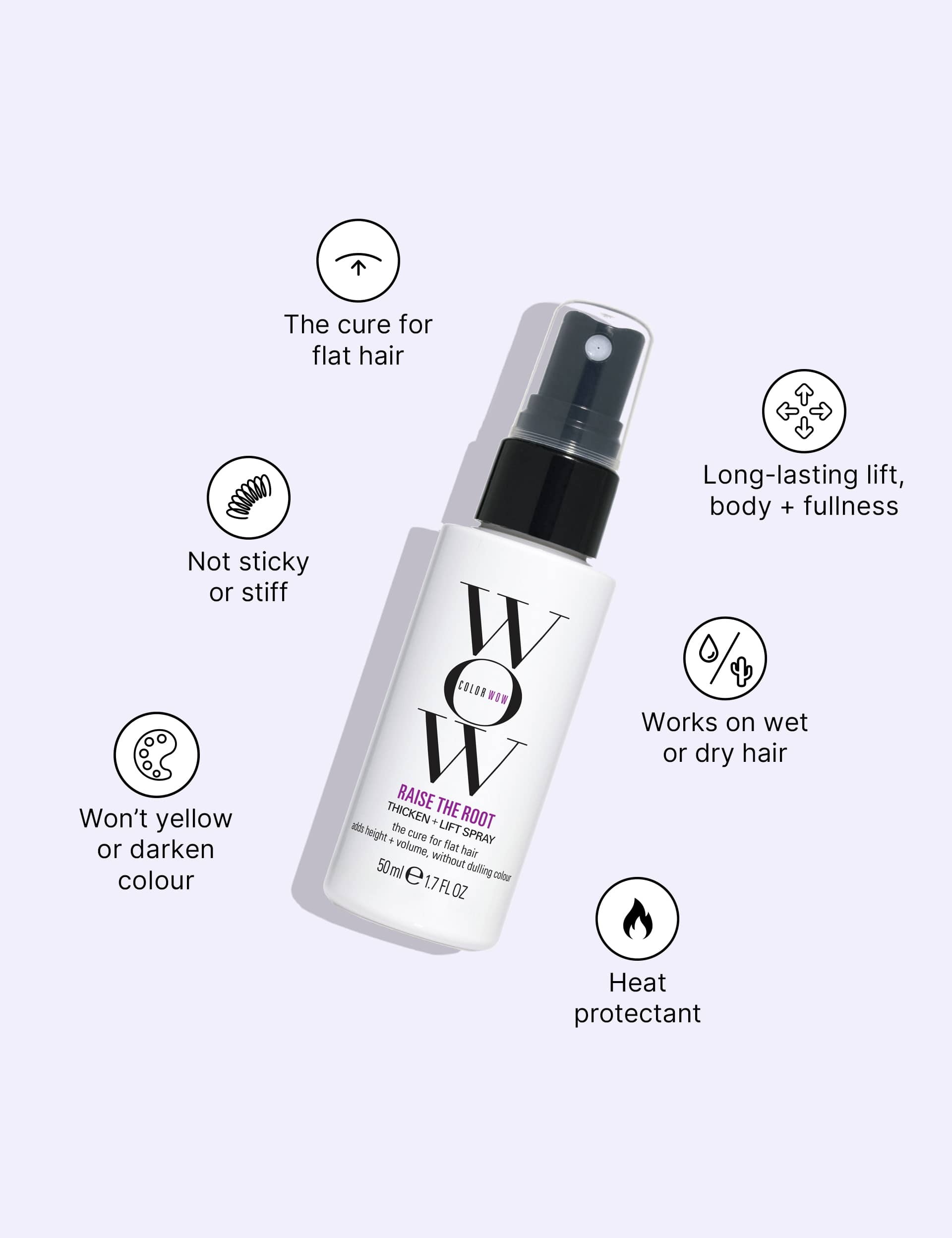 Color Wow thicken and lift hair styling spray 50ml - British product