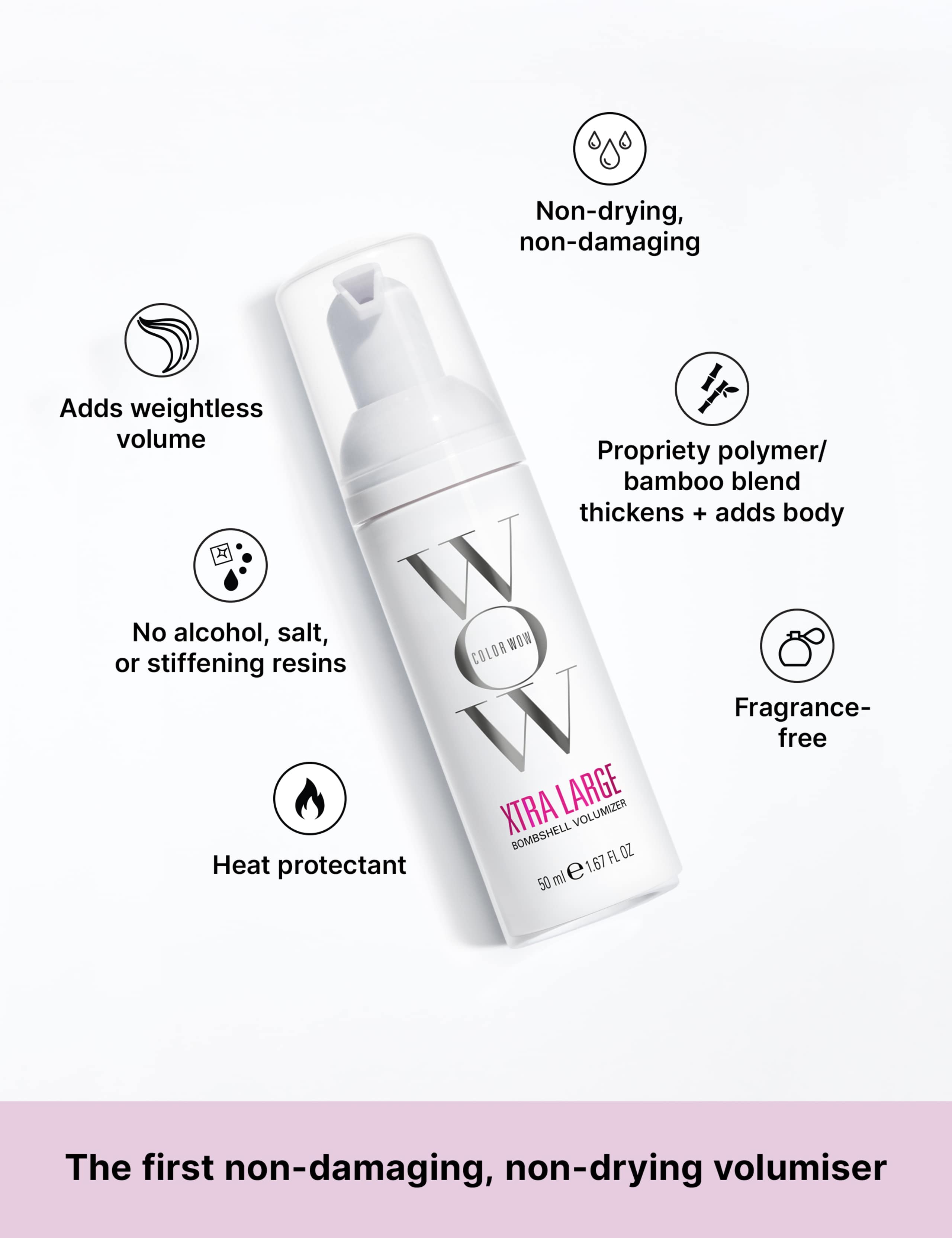 Color Wow Travel Xtra Large Bombshell Volumizer 50ml - British product