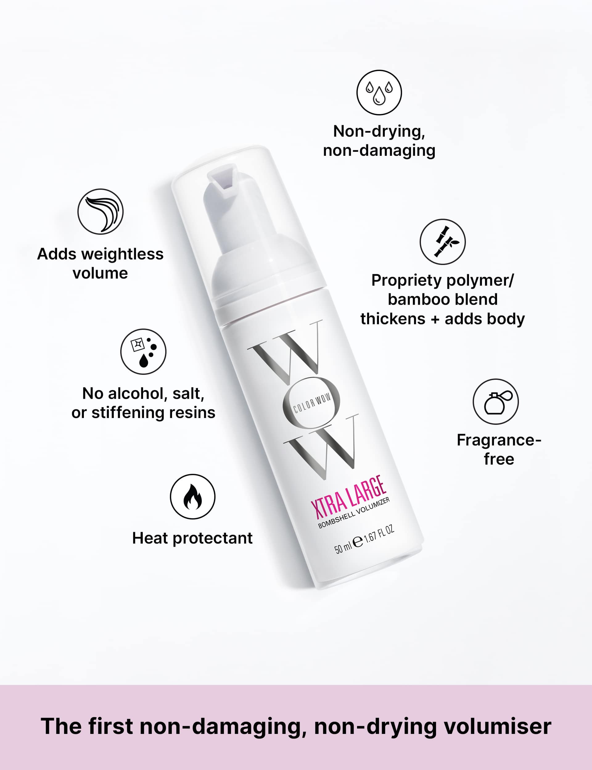 Color Wow Travel Xtra Large Bombshell Volumizer 50ml - British product