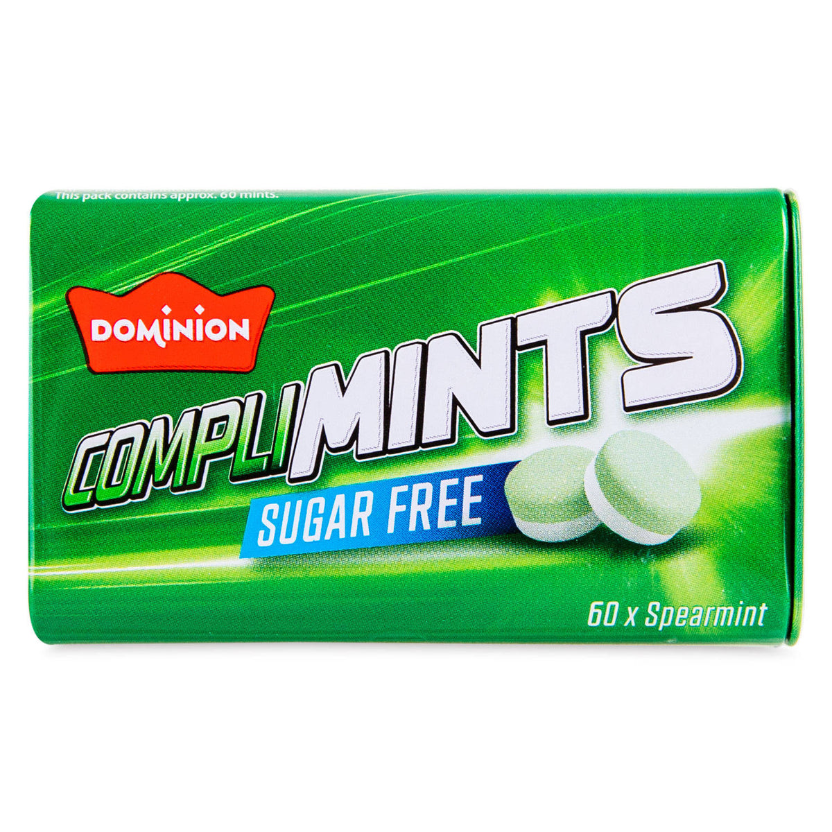 Complimints sugar free spearmint mints, imported from the UK