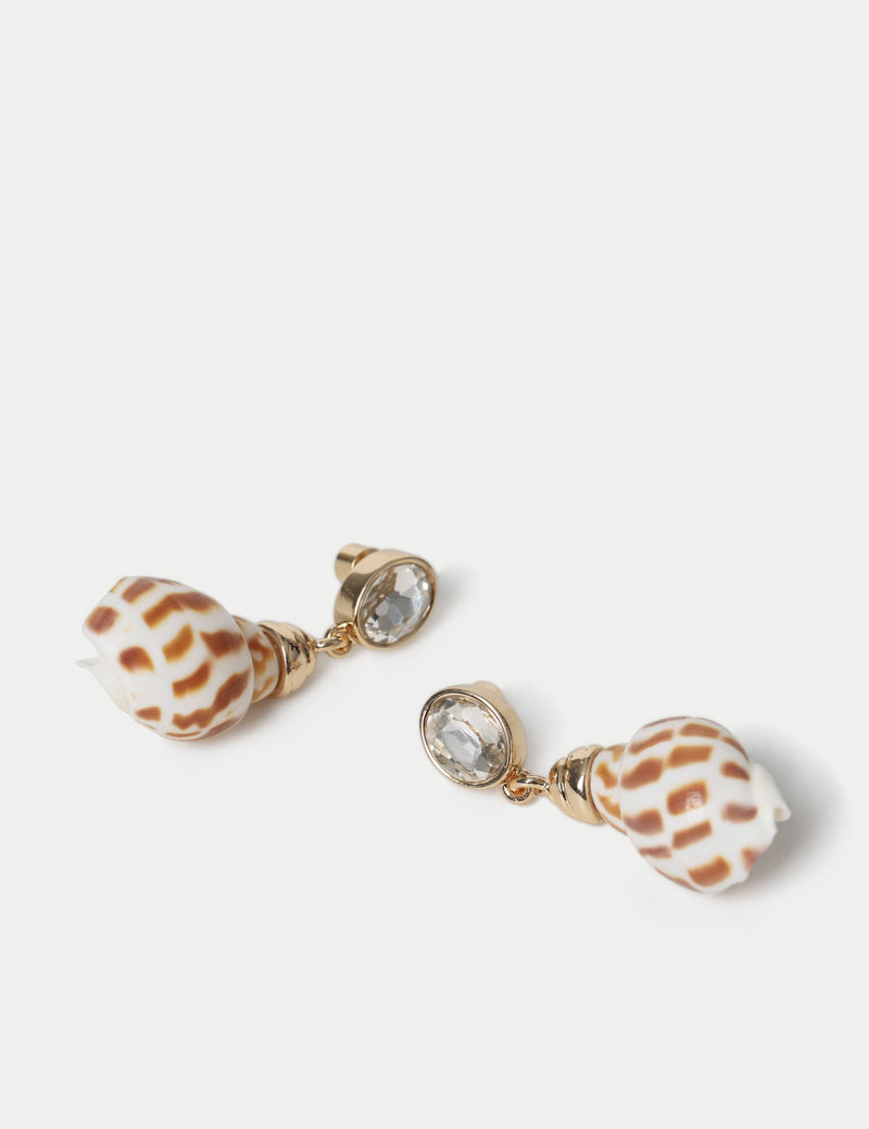 M&S Conch Shell Drop Earrings - British product