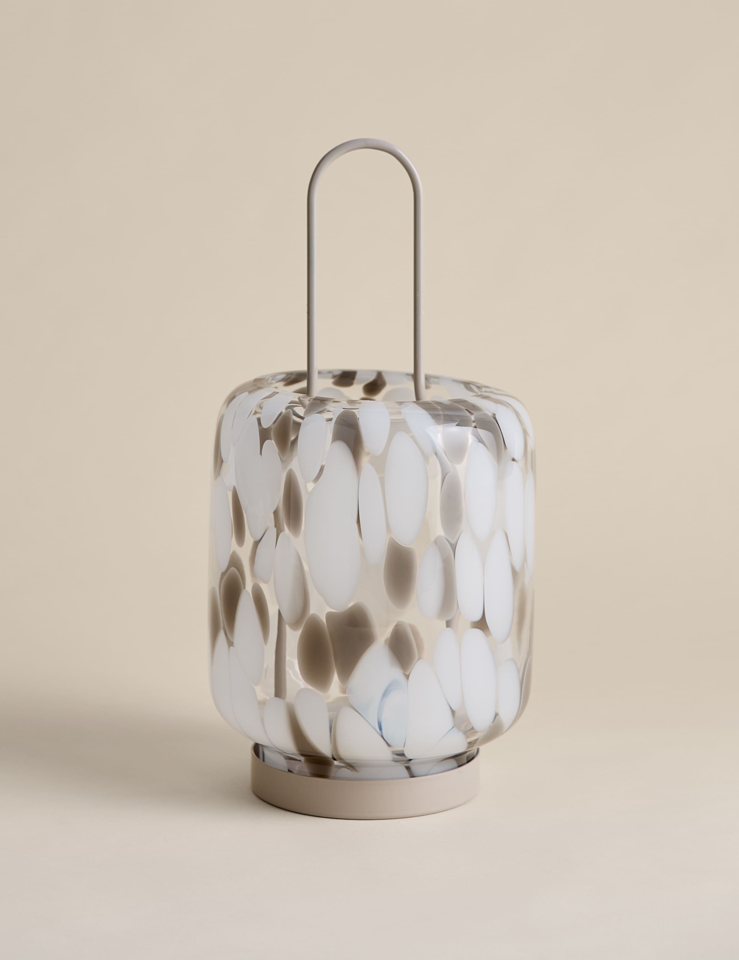 Confetti glass lantern 35.5 cm, imported from the UK