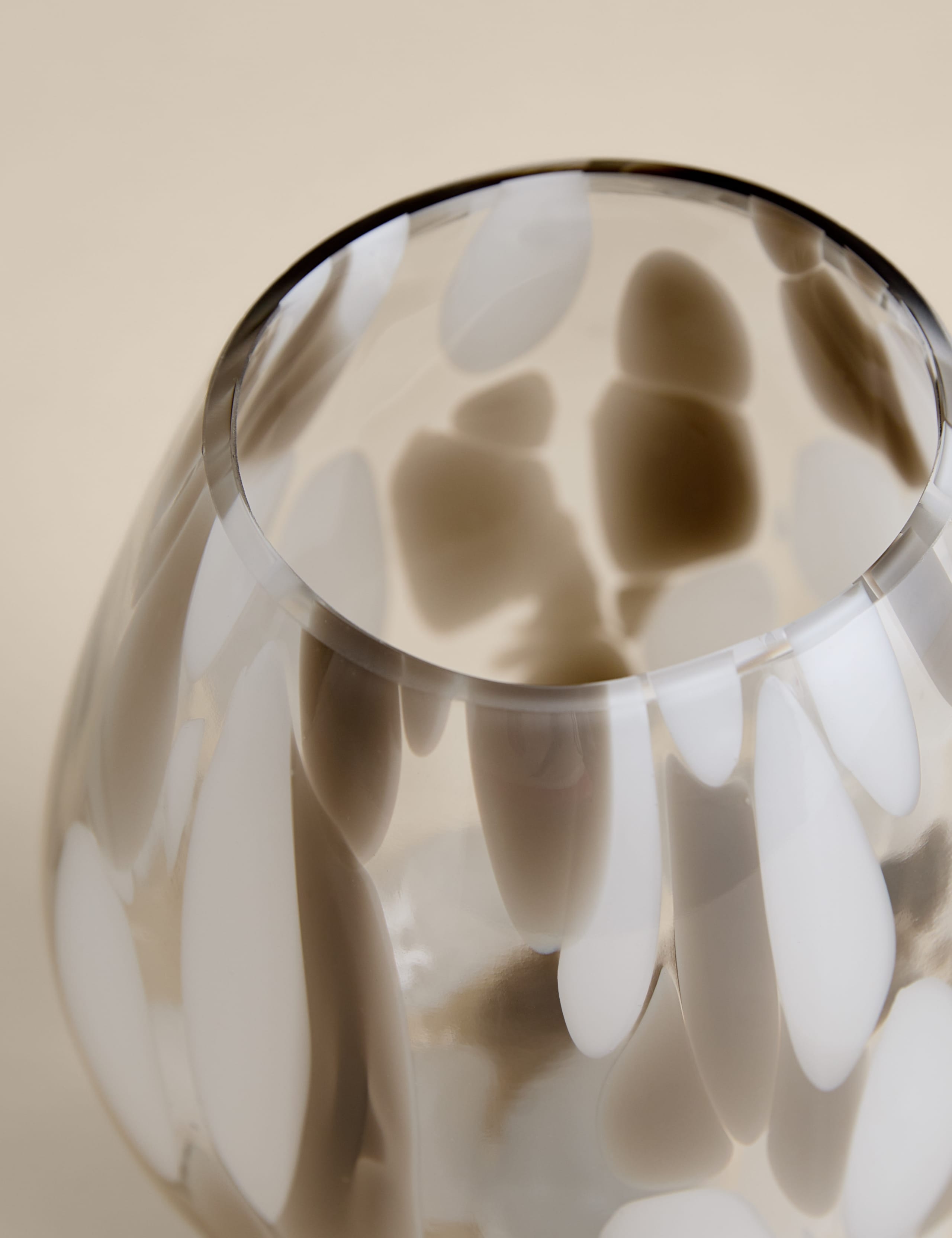 Handmade confetti glass vase, UK version
