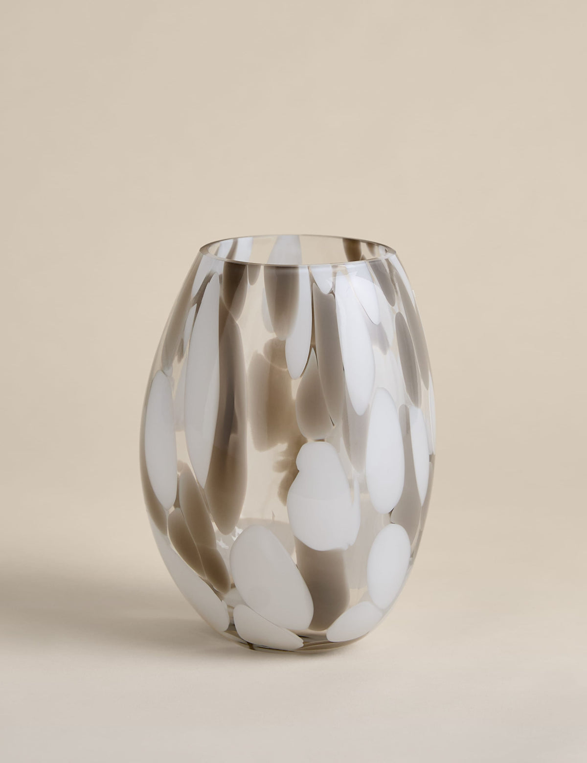 Handmade confetti glass vase, UK version