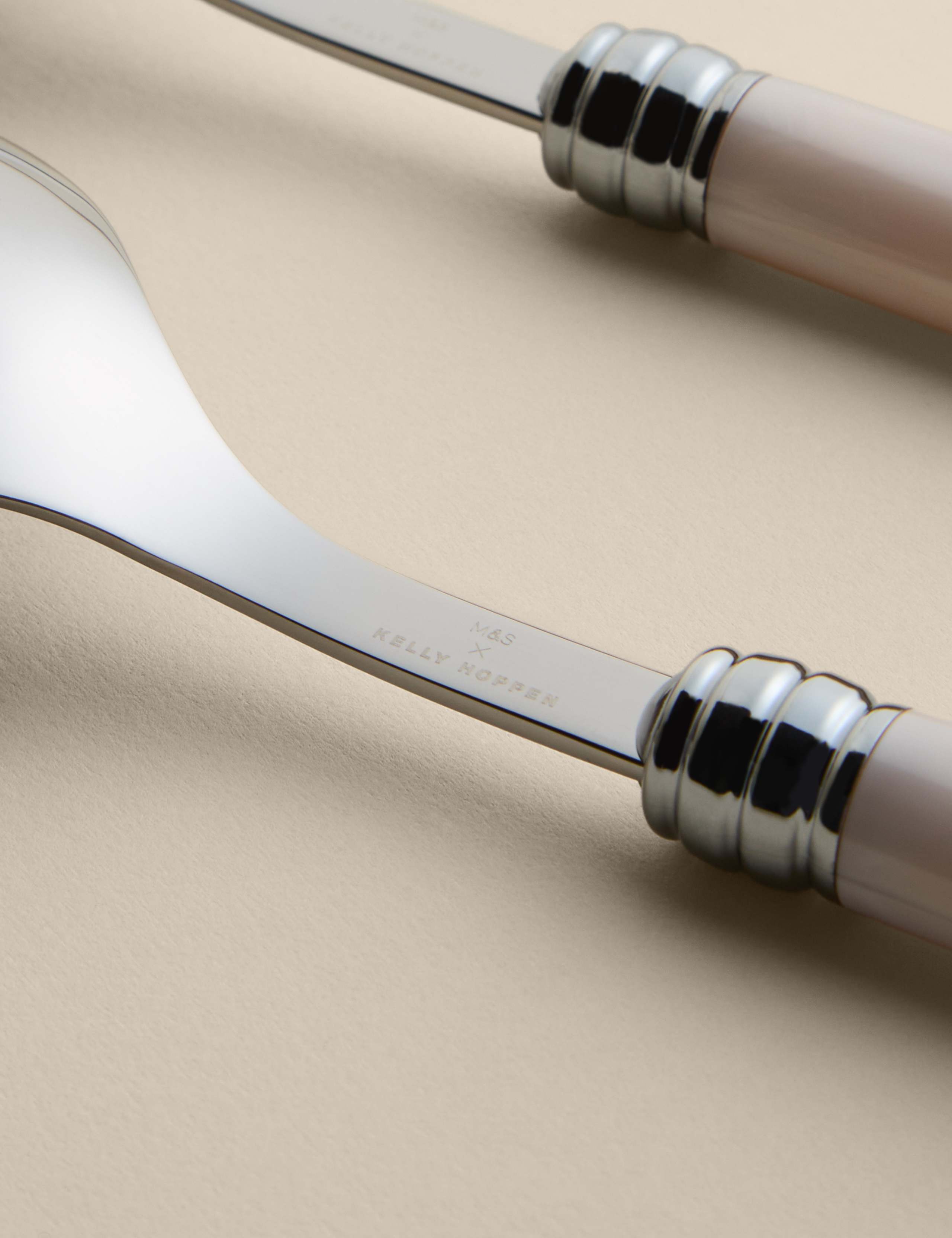 M&S Kelly Hoppen contrast salad servers 32.2 cm, imported from the UK