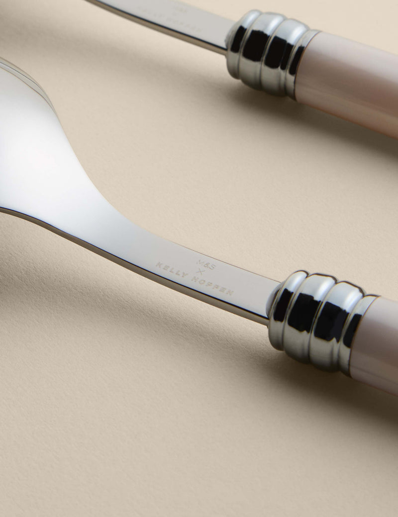 M&S Kelly Hoppen contrast salad servers 32.2 cm, imported from the UK