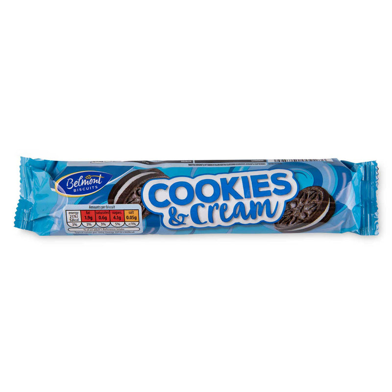 Cookies & Cream snack, free from sesame seeds - British product