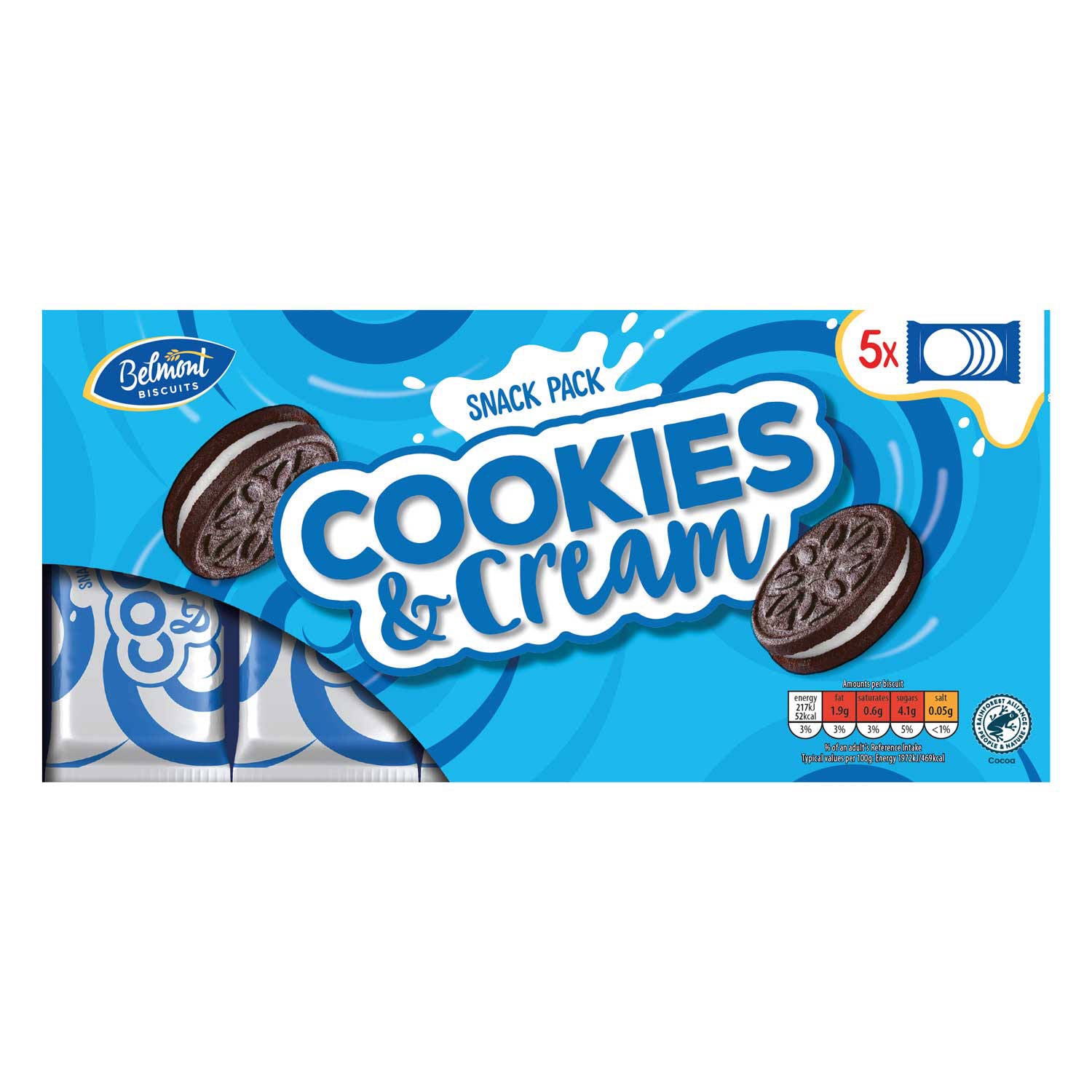 Cookies & Cream Snackpack, imported from the UK