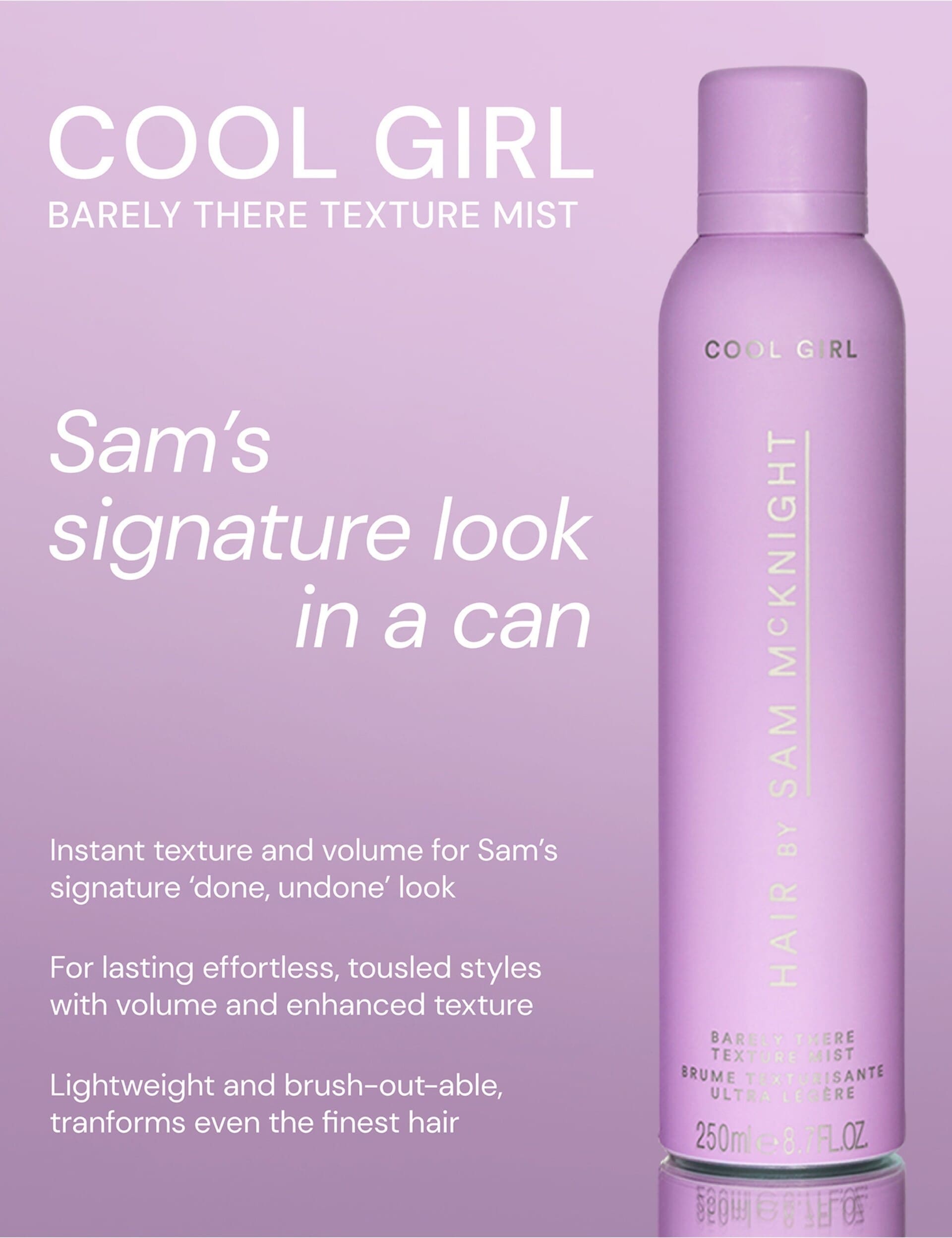 Sam McKnight Cool Girl Texturising Mist 250ml, imported from the UK