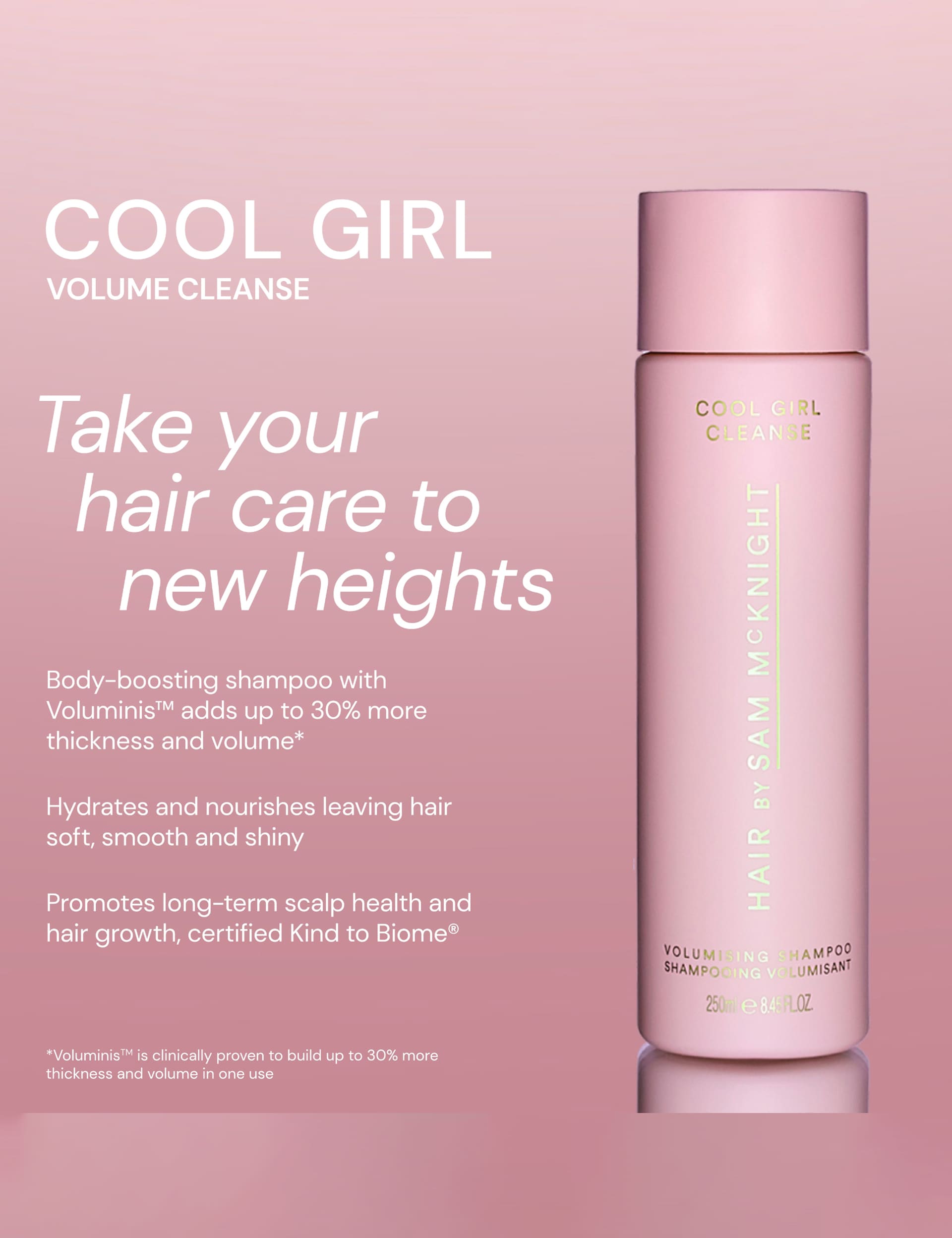 Hair by Sam McKnight Cool Girl Volume Shampoo, imported from the UK