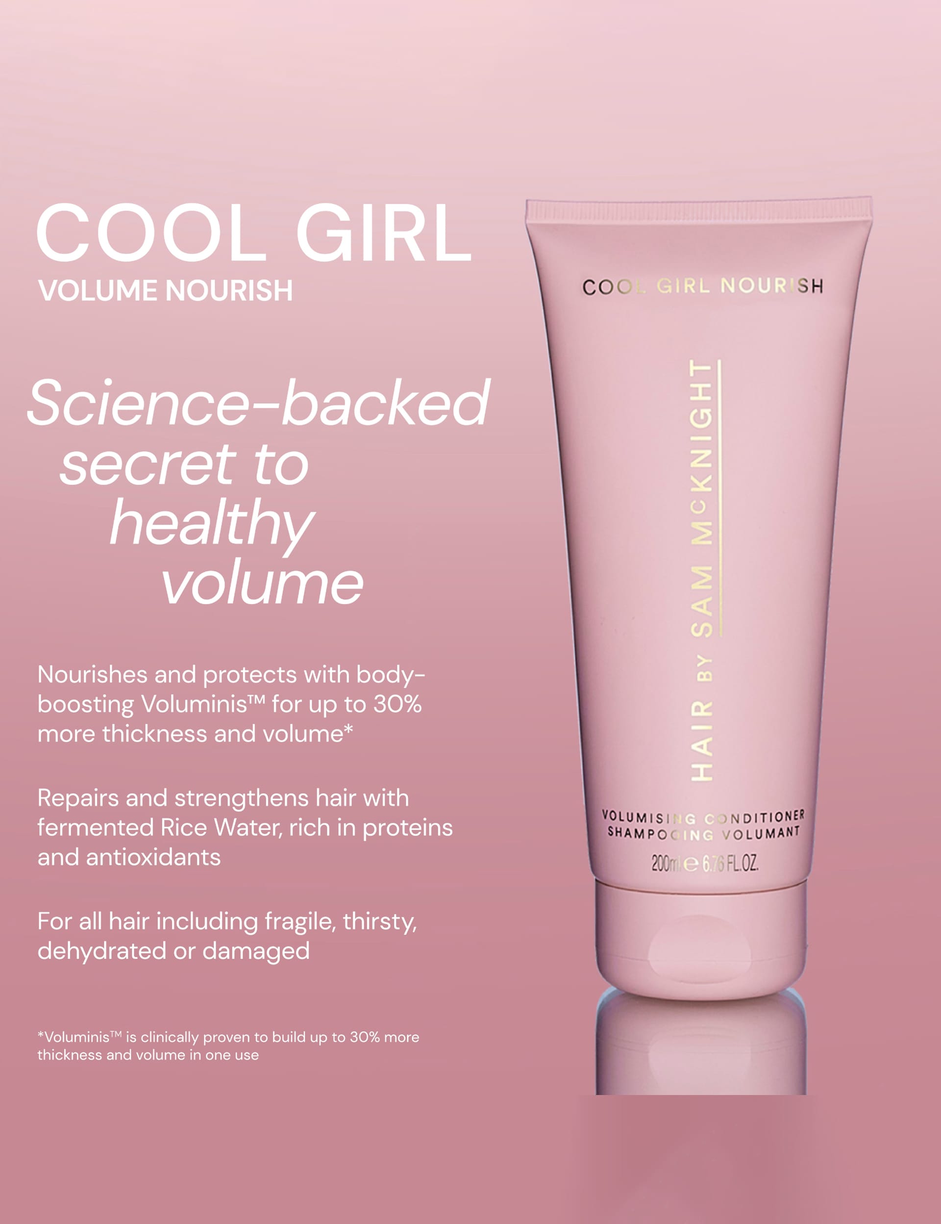 Sam McKnight Cool Girl volume nourish conditioner 1000ml, imported from the UK