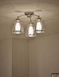 Core multi flush ceiling light antique brass finish, UK version