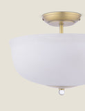 Laura Ashley Cossington glass semi flush ceiling light, UK version