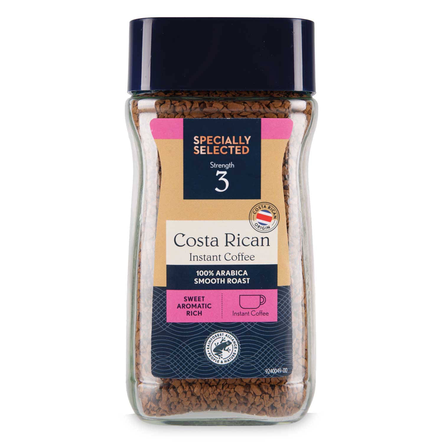 Instant Costa Rican coffee strength No 3 100g, imported from the UK