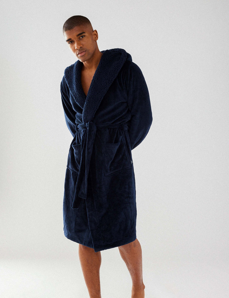 Cosy Hooded Dressing Gown