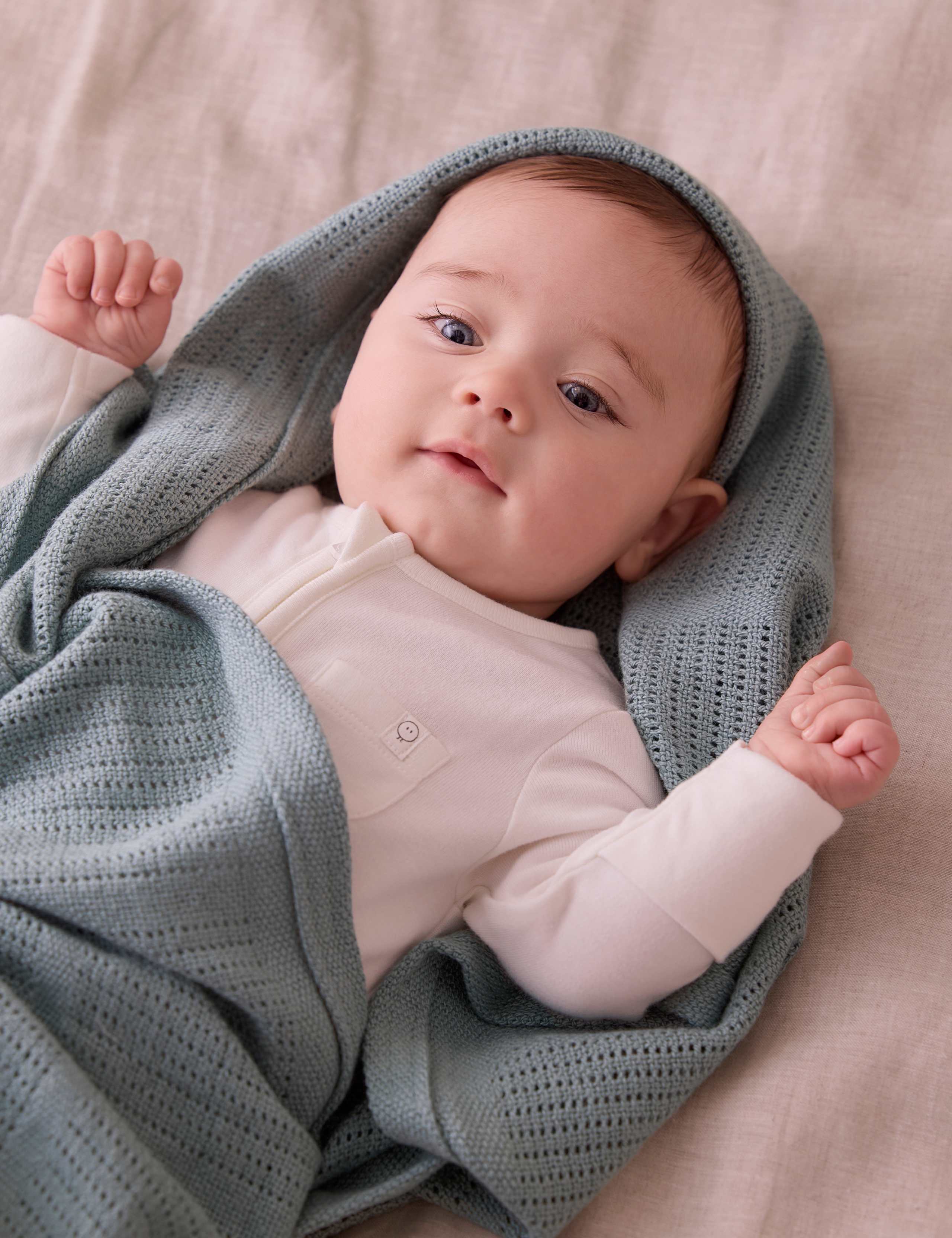 Cotton Blend Cellular Blanket