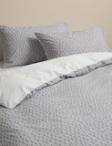 Cotton blend geometric bedding set, UK version