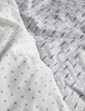 Cotton blend geometric bedding set, UK version