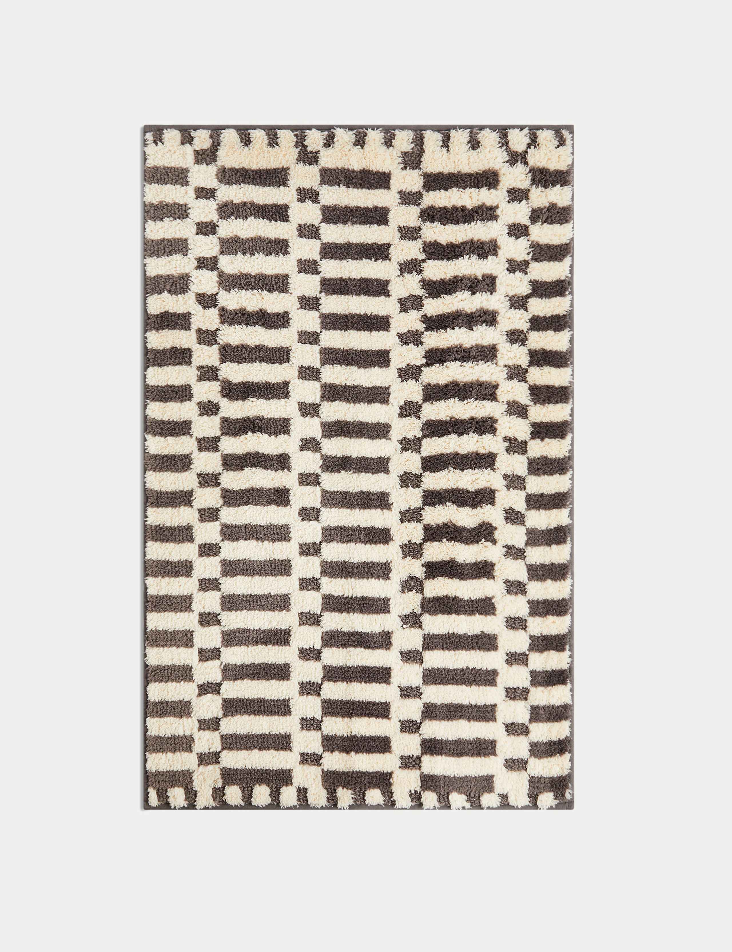 Cotton Geometric Bath Mat 50 x 80cm - British product