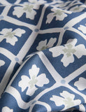 Cotton blend geometric tile bedding set, UK version