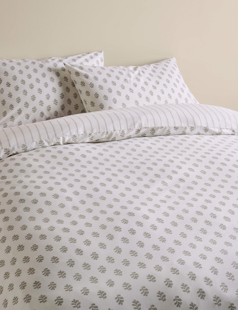 Cotton blend mini leaf bedding set, imported from the UK