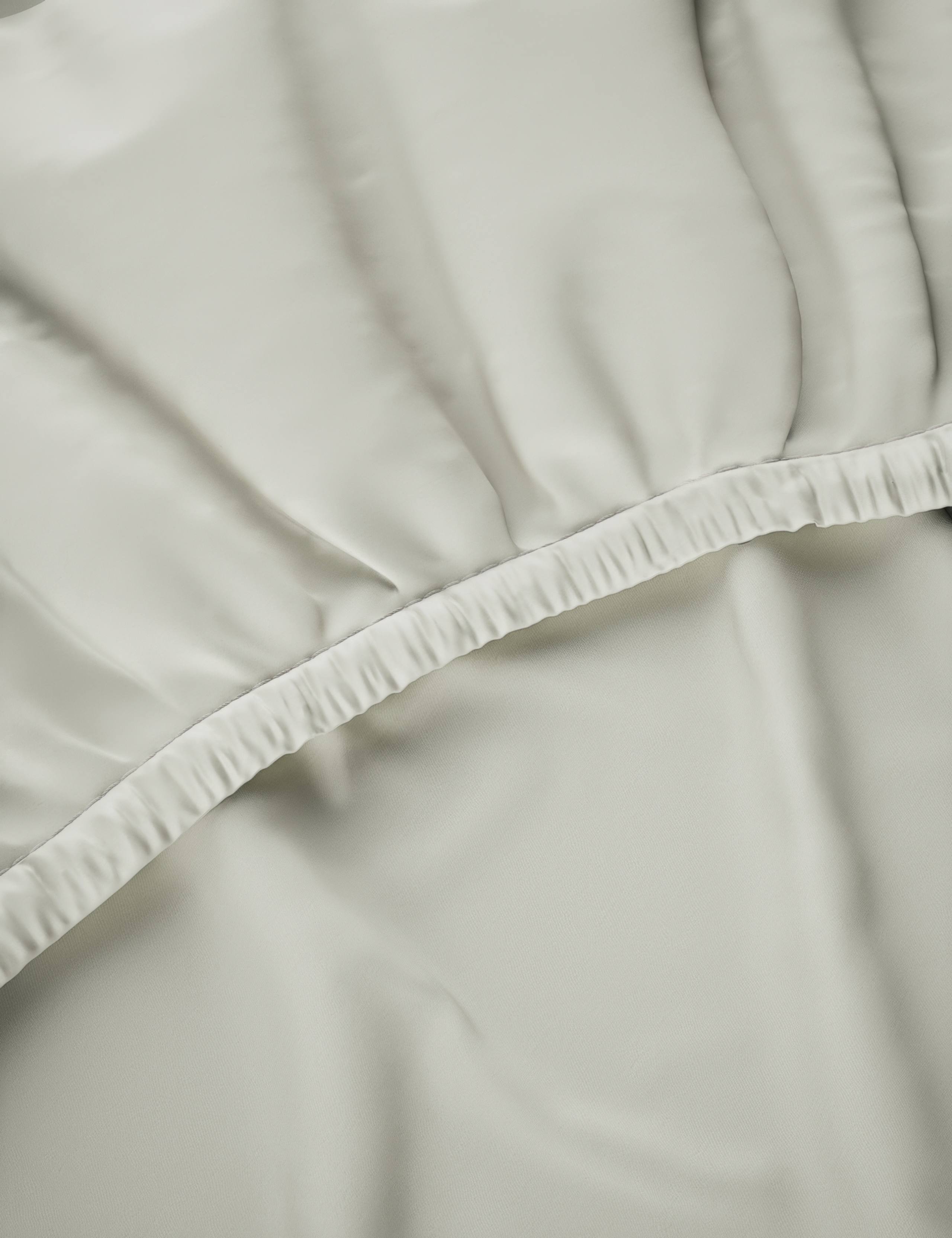 Cotton blend non-iron fitted sheet 25cm deep - British product