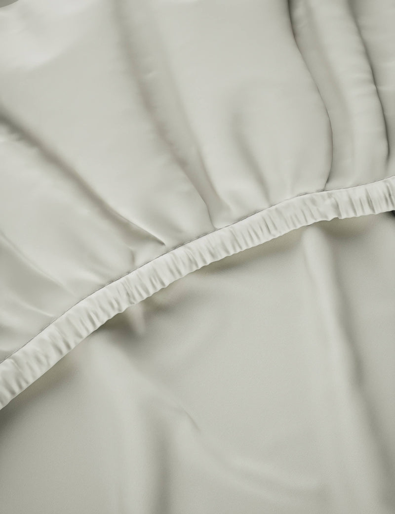 Cotton blend non-iron fitted sheet 25cm deep - British product