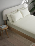 Cotton blend non-iron fitted sheet 25cm deep - British product