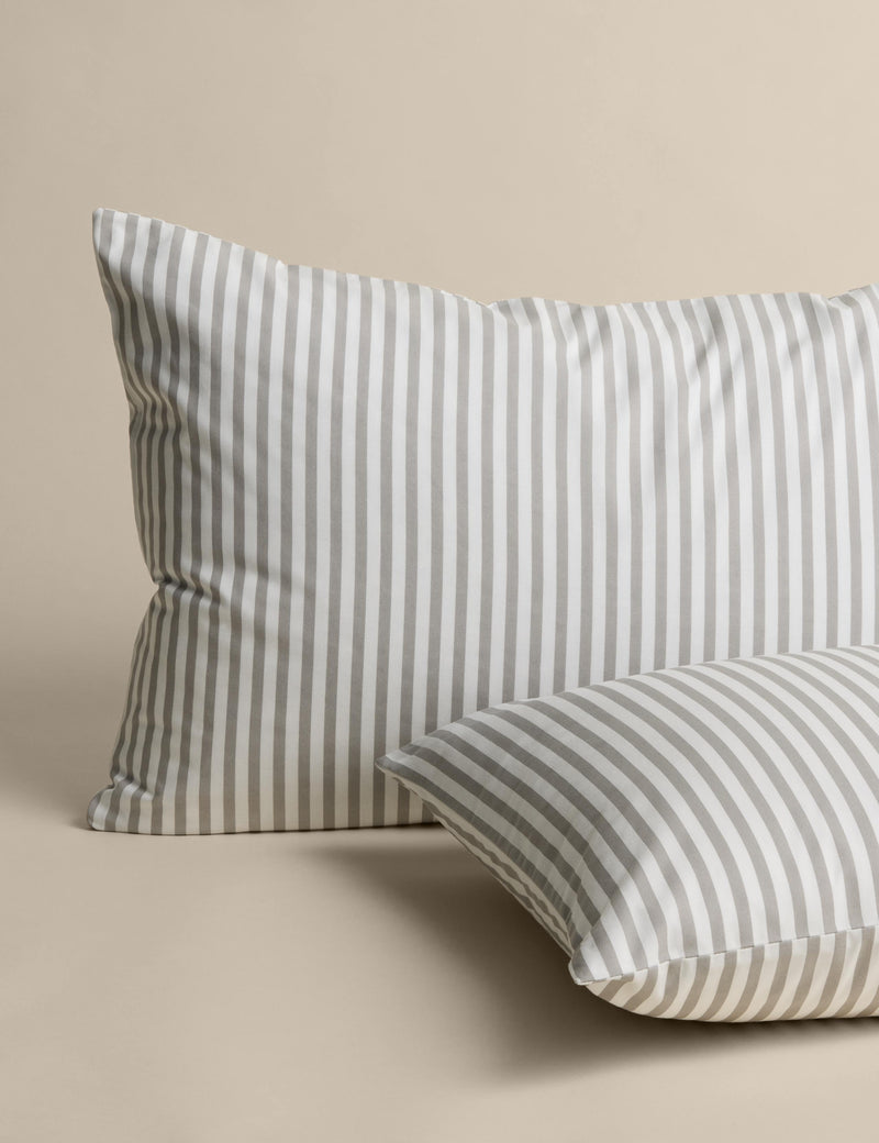 Cotton blend stripe bedding set, UK version