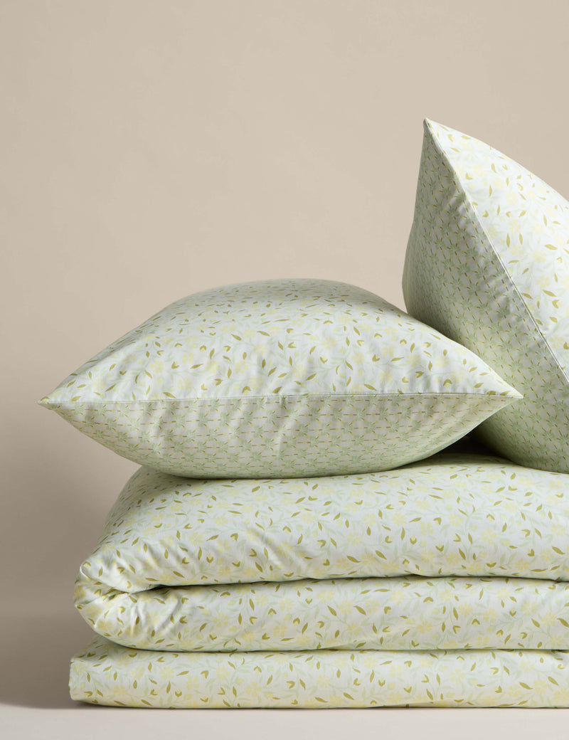 cotton blend sprig bedding set, UK version