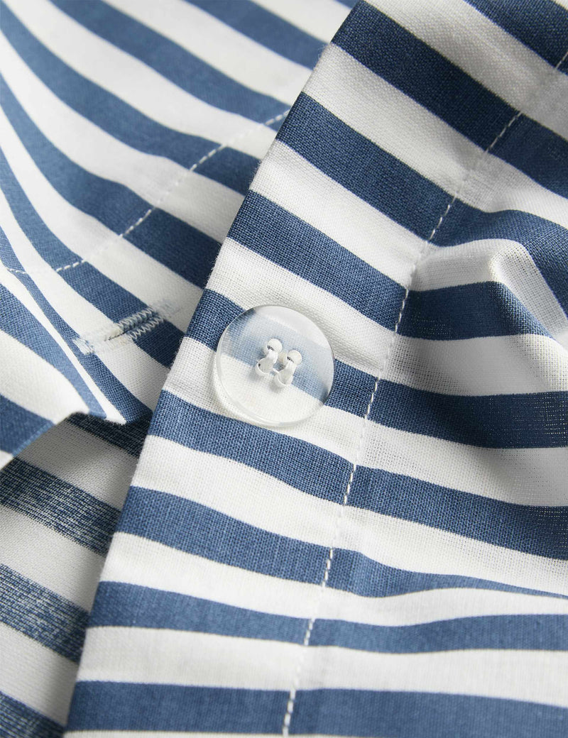 Cotton Blend Striped Bedding Set