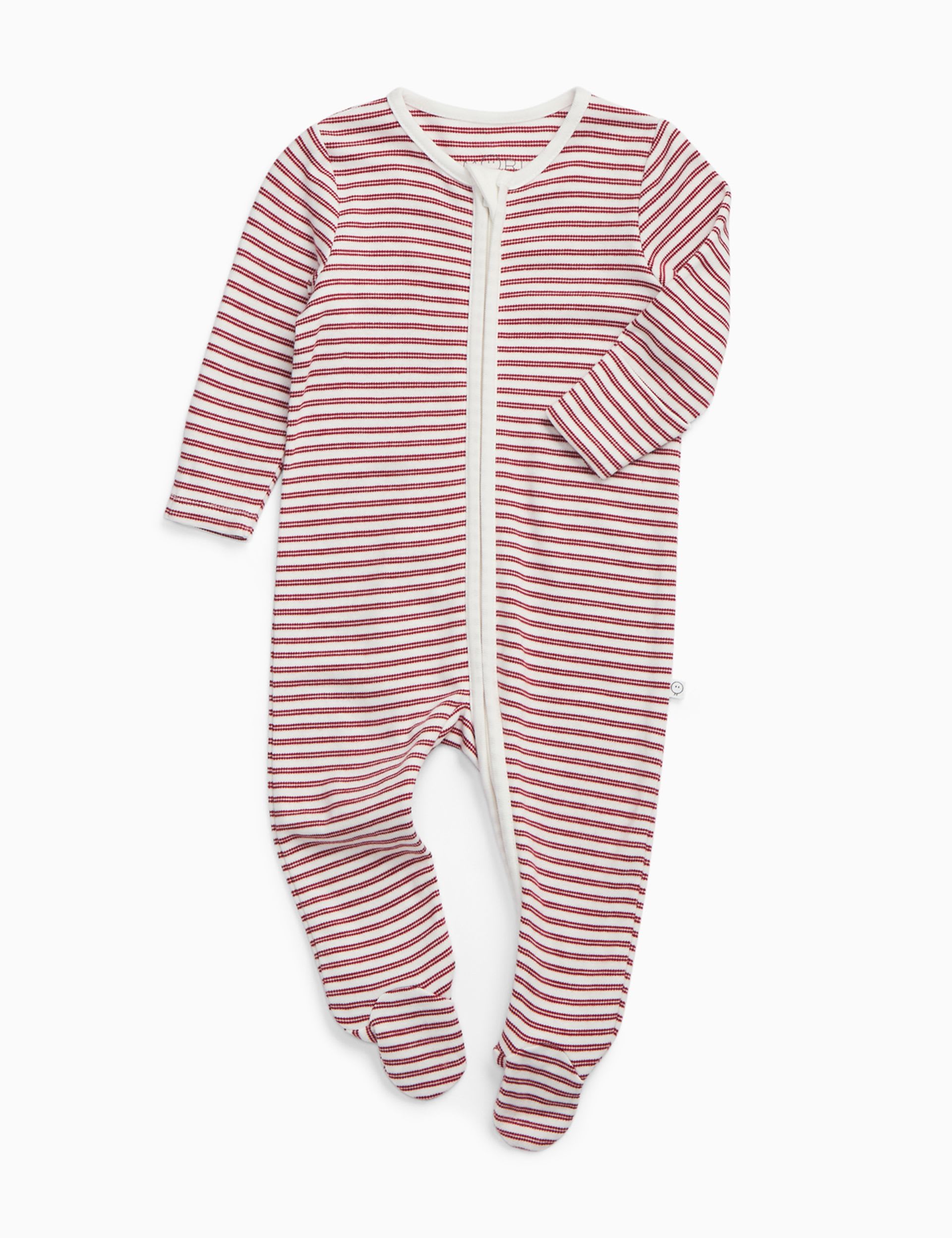 MORI Cotton Blend Zip Sleepsuit 0-24 Mths - British product