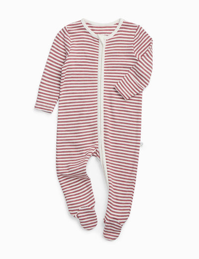 MORI Baumwollmischung Reißverschluss-Schlafanzug Baby Schlafanzug 0-24 Mths