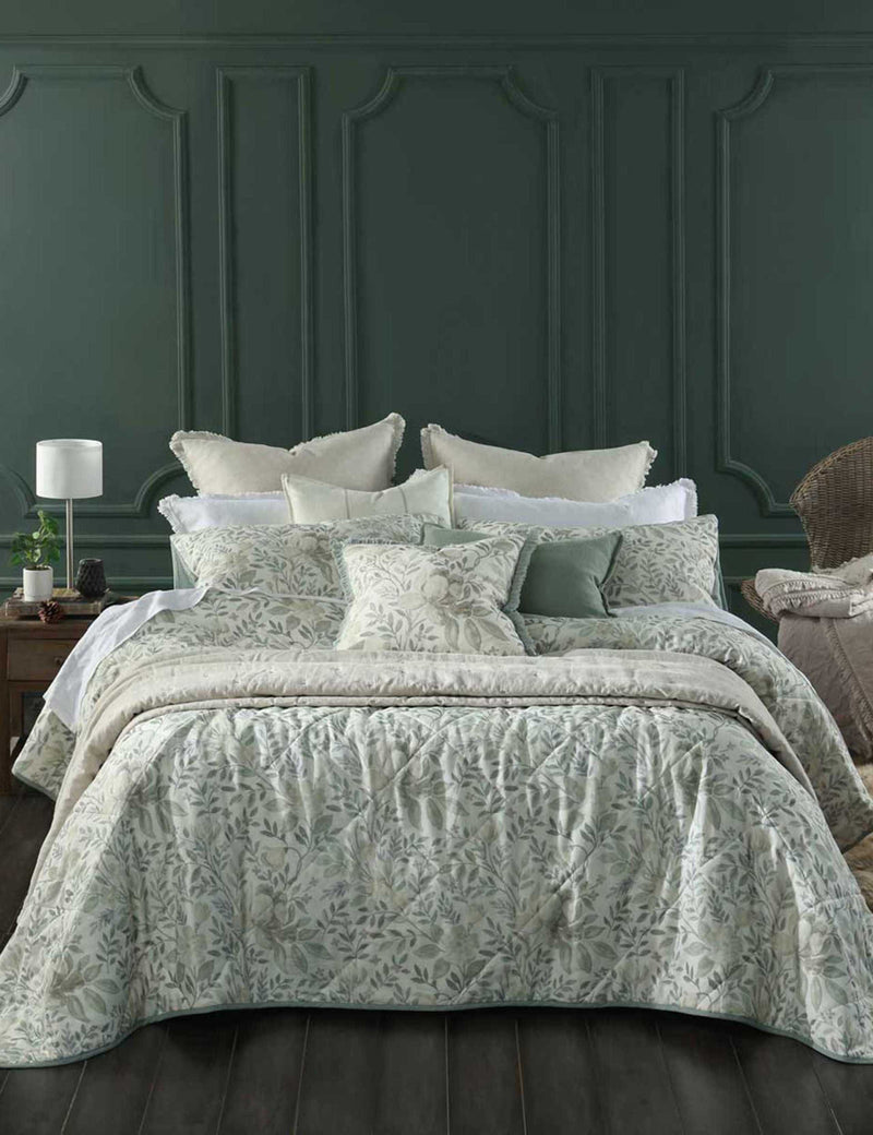 MM Linen cotton linen blend Whisper Quilted Bedding Set, UK version