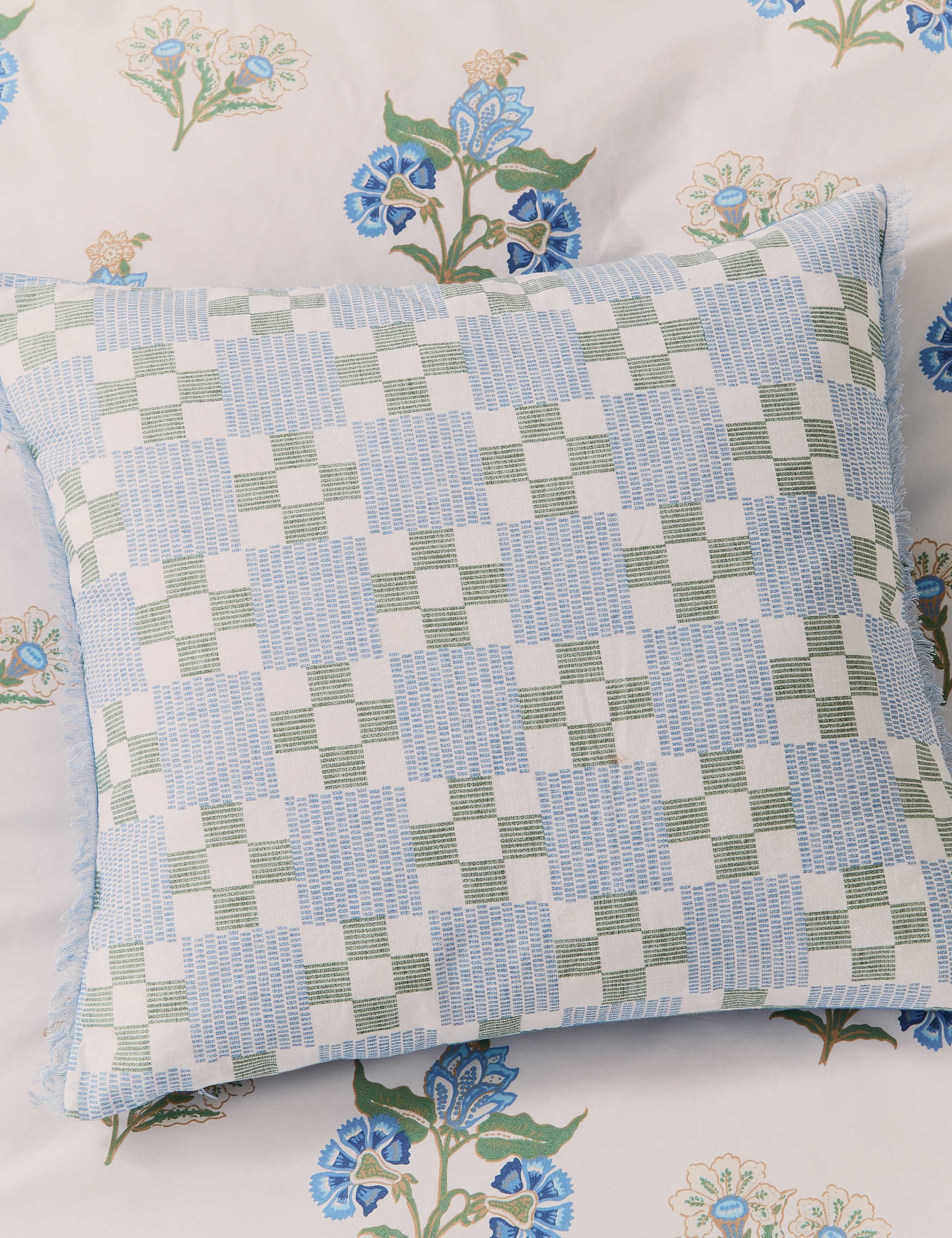 Joules cotton linen Riviera cushion 45cm (British brand)