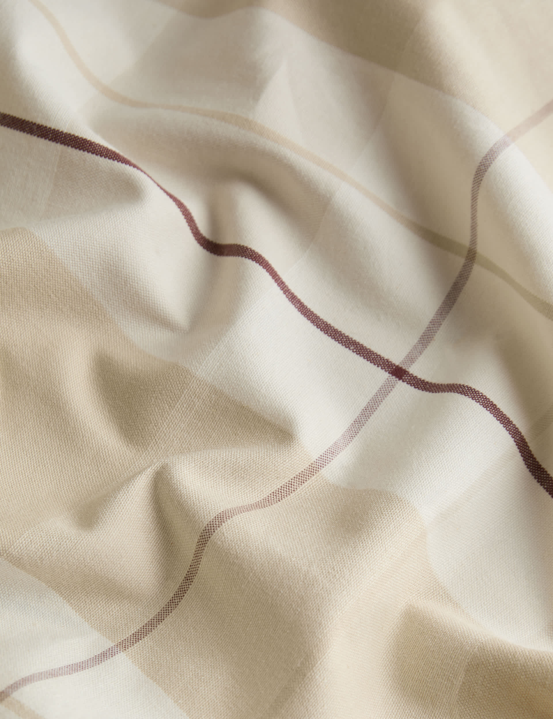 Cotton-rich checked tablecloth 140x230 cm - British product