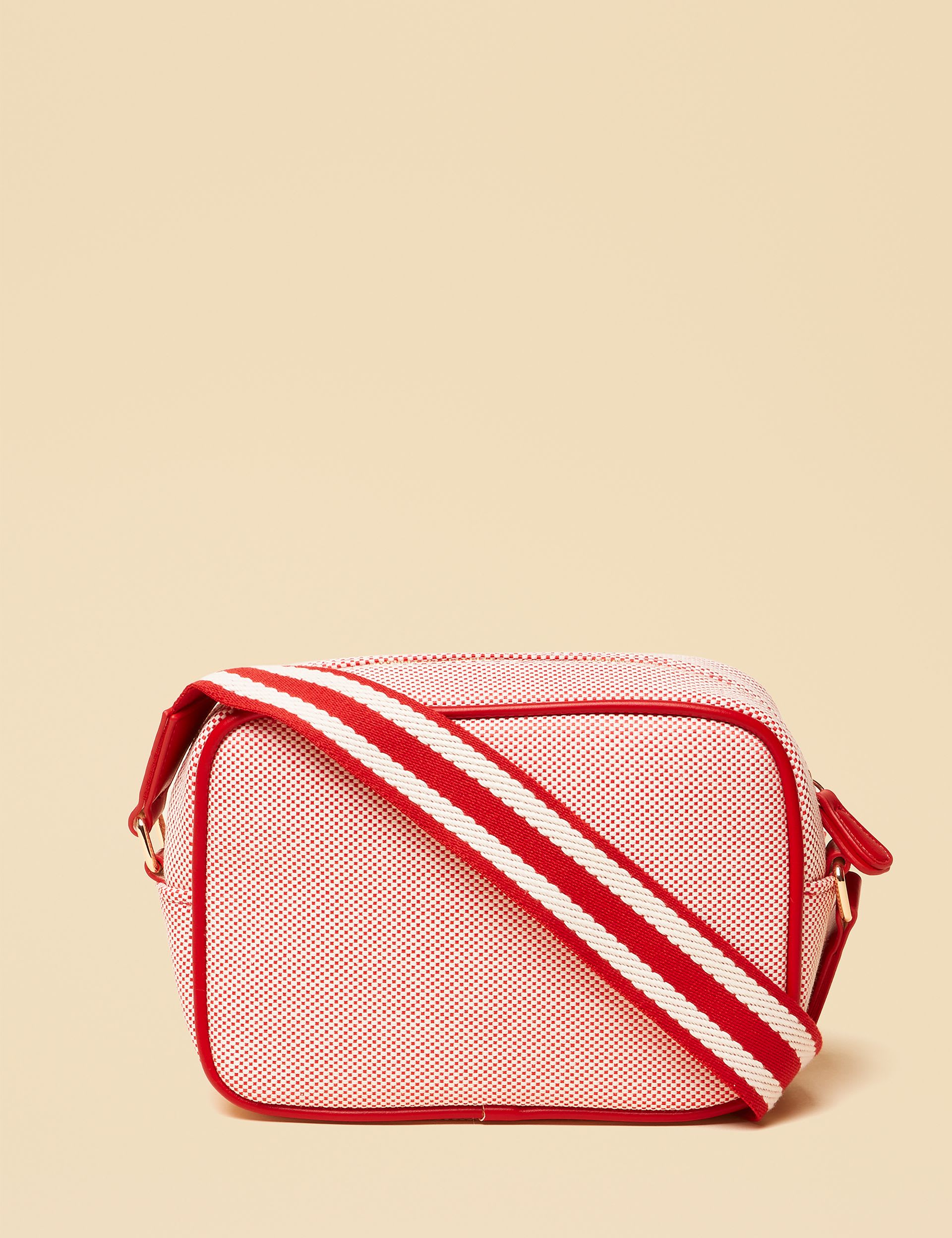 Joules cotton rich cross body bag checked pattern, UK version