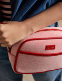 Joules cotton rich cross body bag checked pattern, UK version