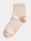 M&S ankle socks crystal embellished cotton rich, imported from the UK