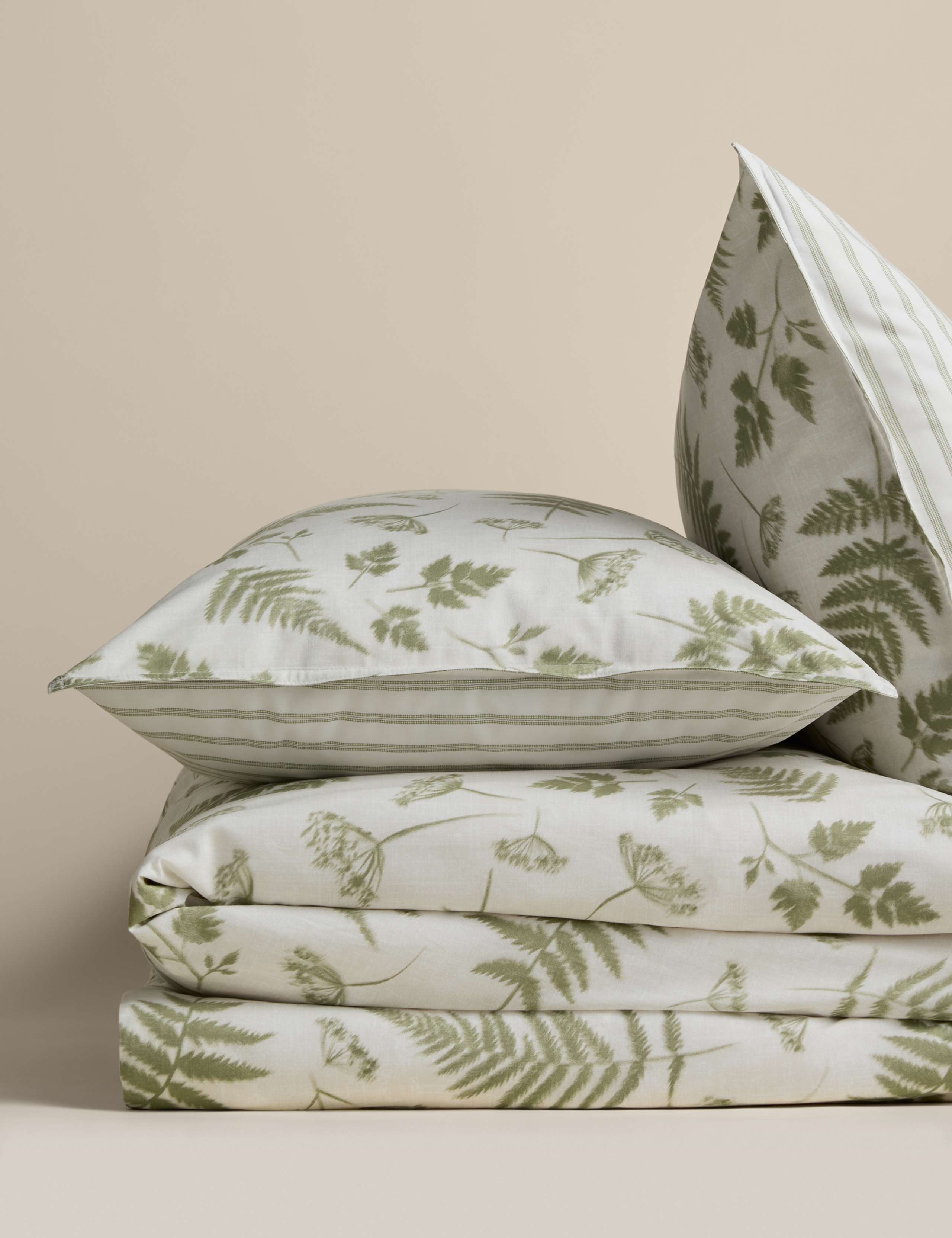 Cotton rich fern bedding set, UK version