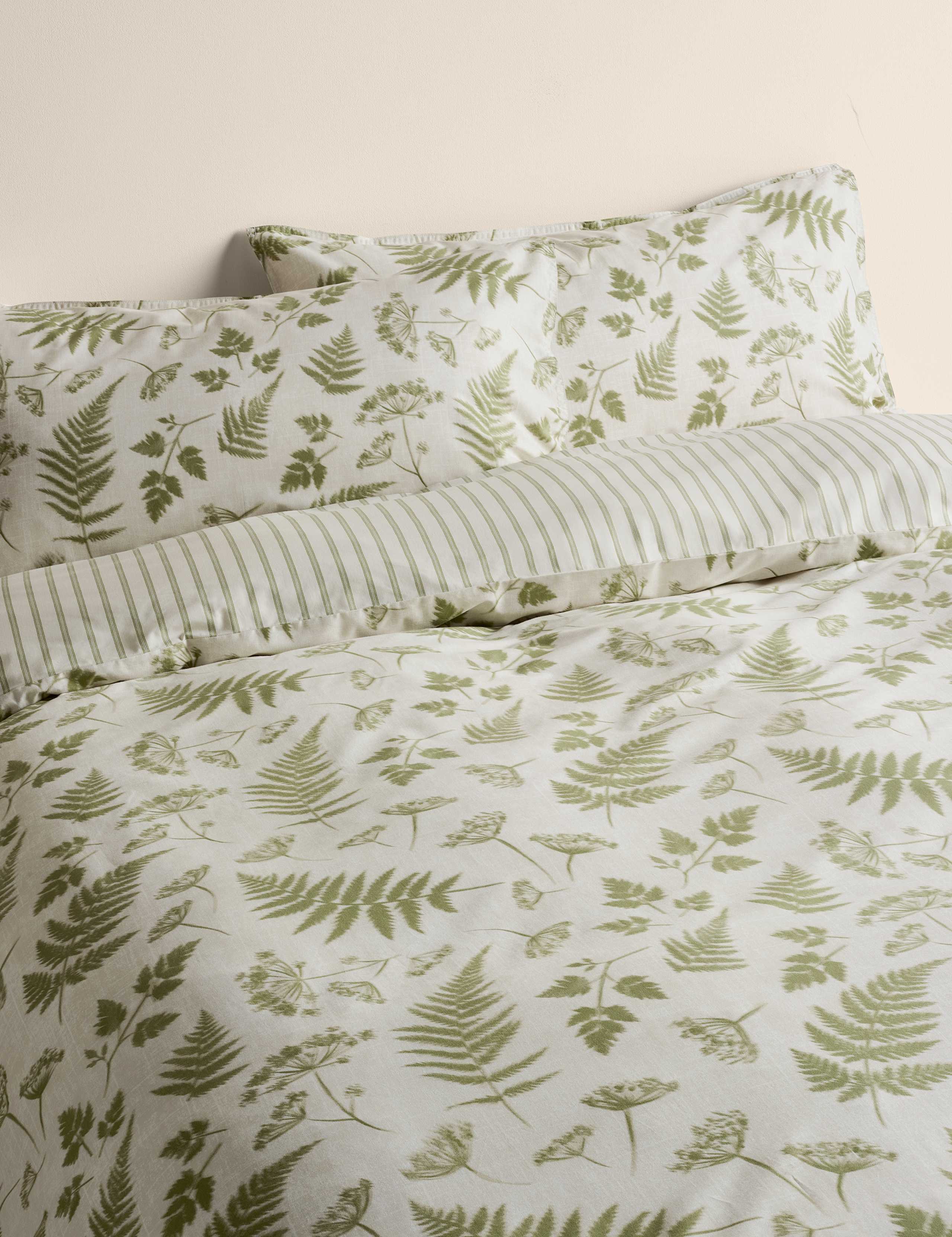 Cotton rich fern bedding set, UK version