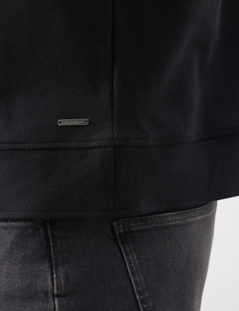 Autograph cotton-rich half zip sweatshirt - British product