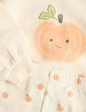 Cotton rich Halloween pumpkin sweat set 0-3 years - British product