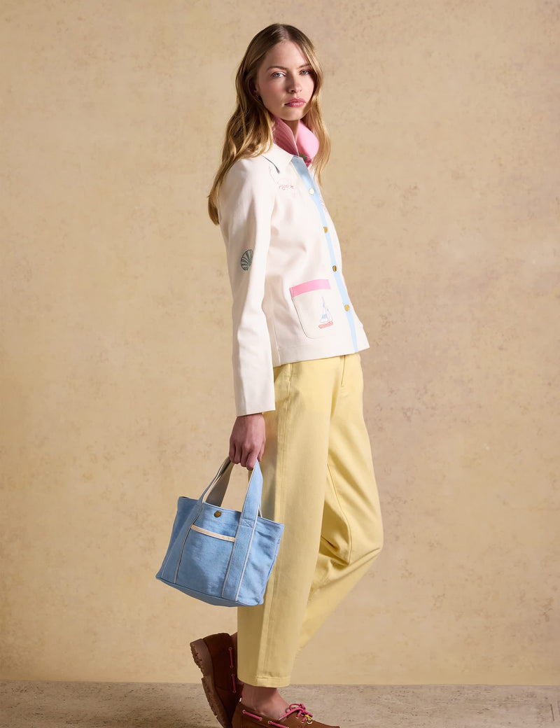 Joules mini cross body tote bag cotton rich - British product