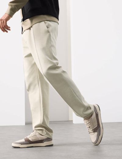 M&S Autograph Baumwollreiche Pintuck Gerade Bein Jogginghose Normale Passform - Jetzt bei McGrocer online kaufen