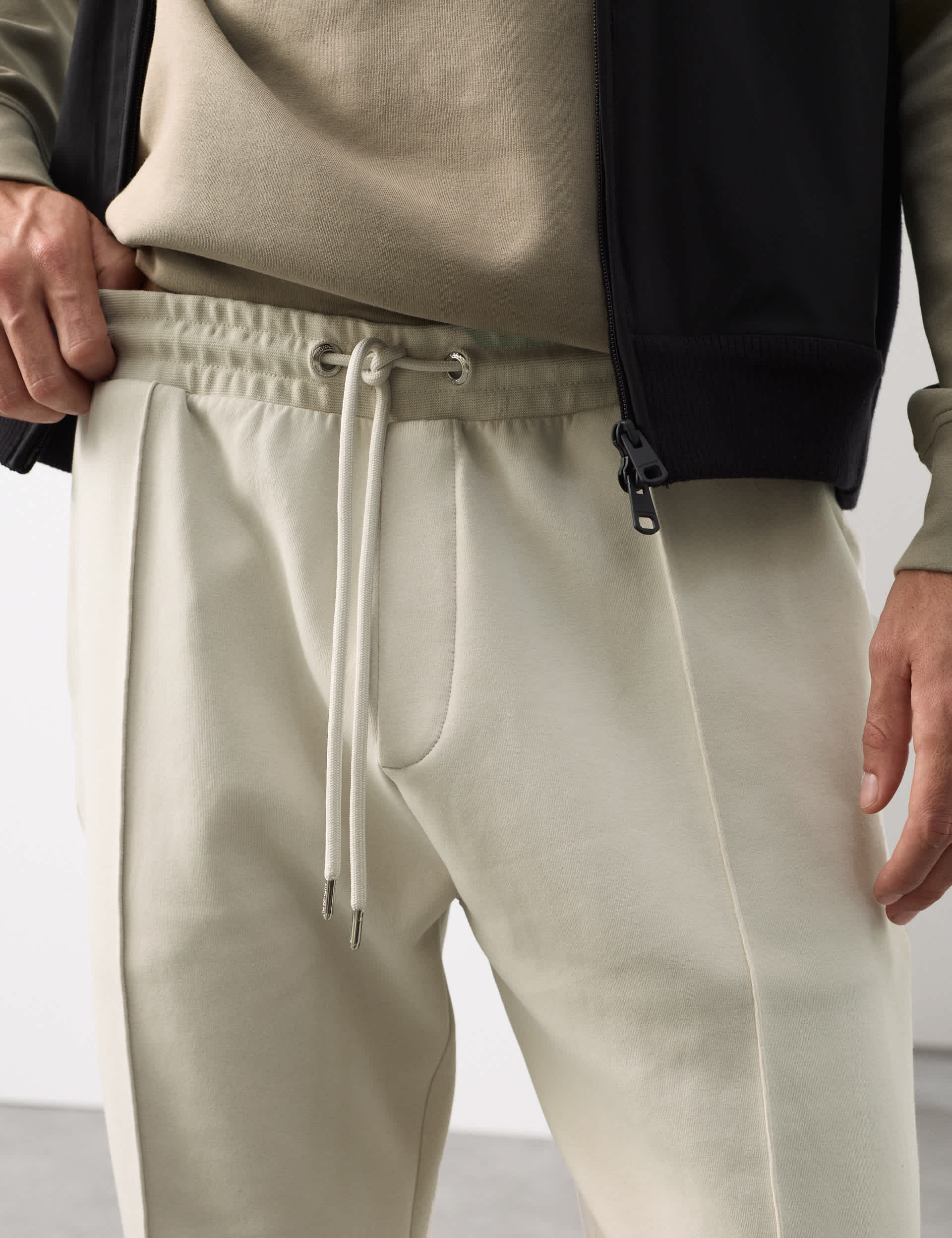 Autograph Cotton Rich Pintuck Straight Leg Joggers - British product