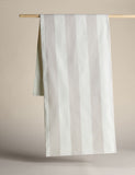 Cotton rich striped table runner - British product