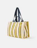 Accessorize cotton rich striped tote bag for beach - British product
