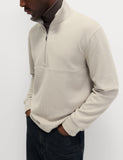 M&S cotton rich half zip sweatshirt - British product