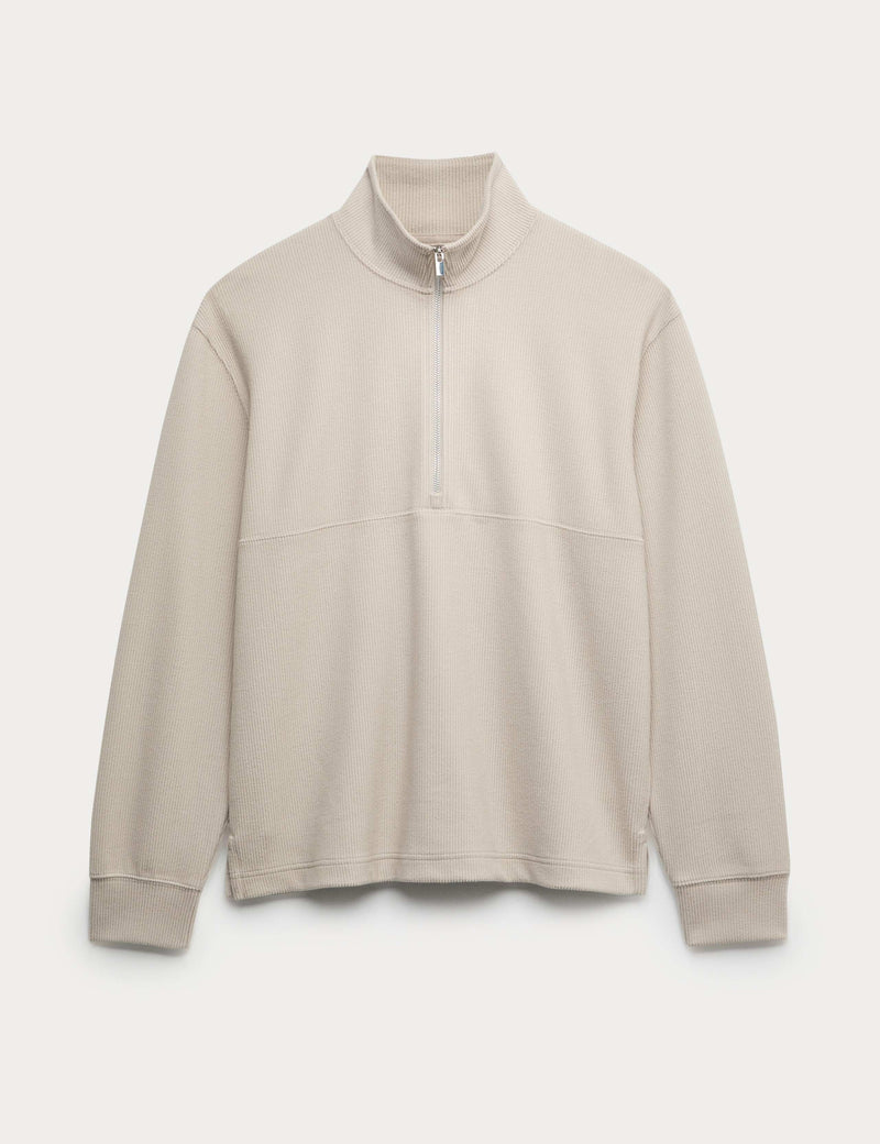 M&S cotton rich half zip sweatshirt - British product